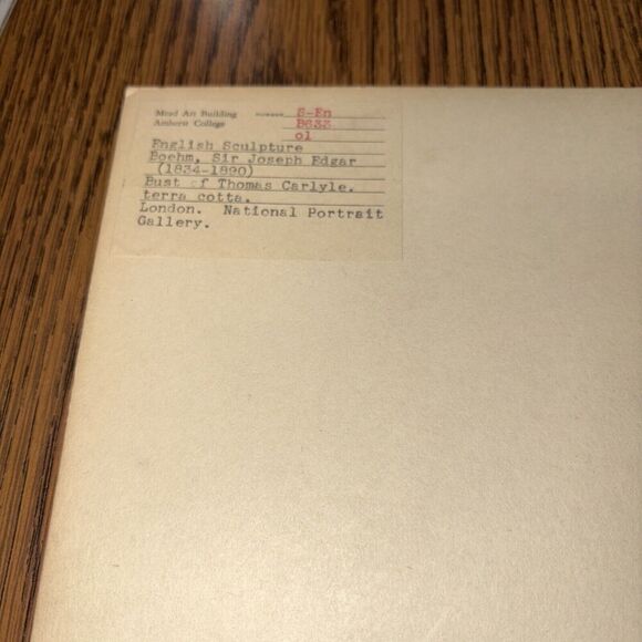 Vintage Head Bust Thomas Carlyle by Joseph Edgar Boehm English Sculpture Photo - Picture 2 of 2